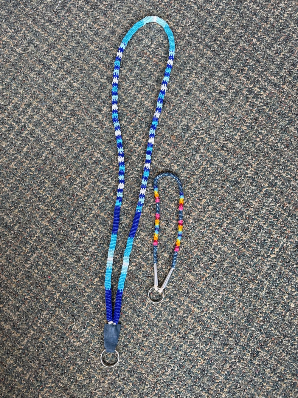 Handmade Beaded Lanyard and Wristlet